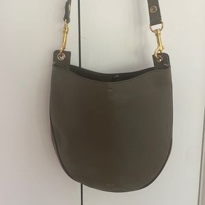 Celine hobo grey leather